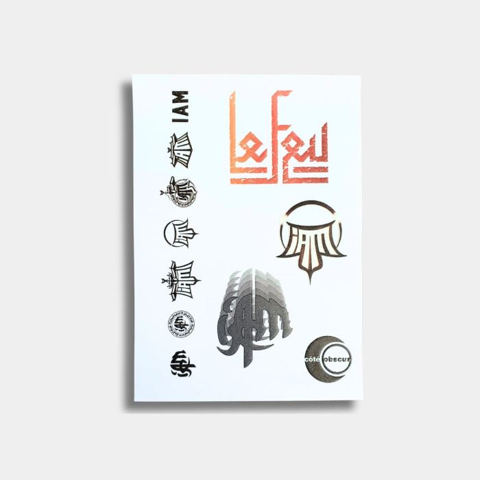 Stickers UV DTF Multi Logos IAM