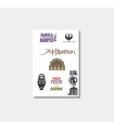 Stickers UV DTF Multi Logos AKH