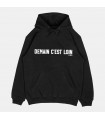 Hoodie Demain C'est Loin Noir